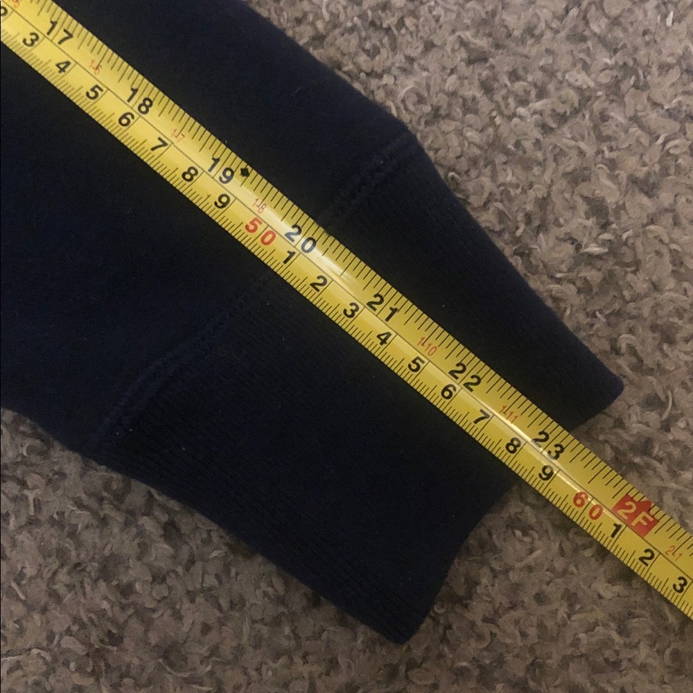 Hollister Color Block Hoodie in Navy Blue and Cream - Picture 10 of 10